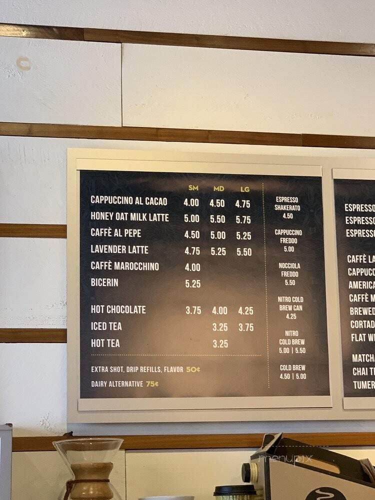 Caffe Umbria - Chicago, IL menu_pic