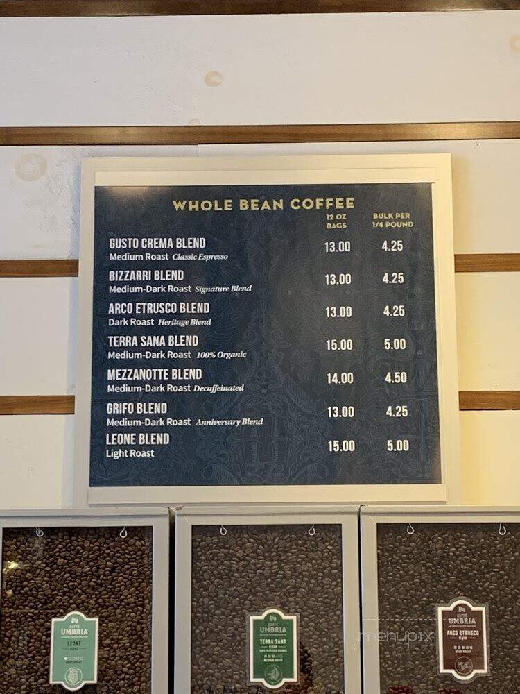 Caffe Umbria - Chicago, IL menu_pic