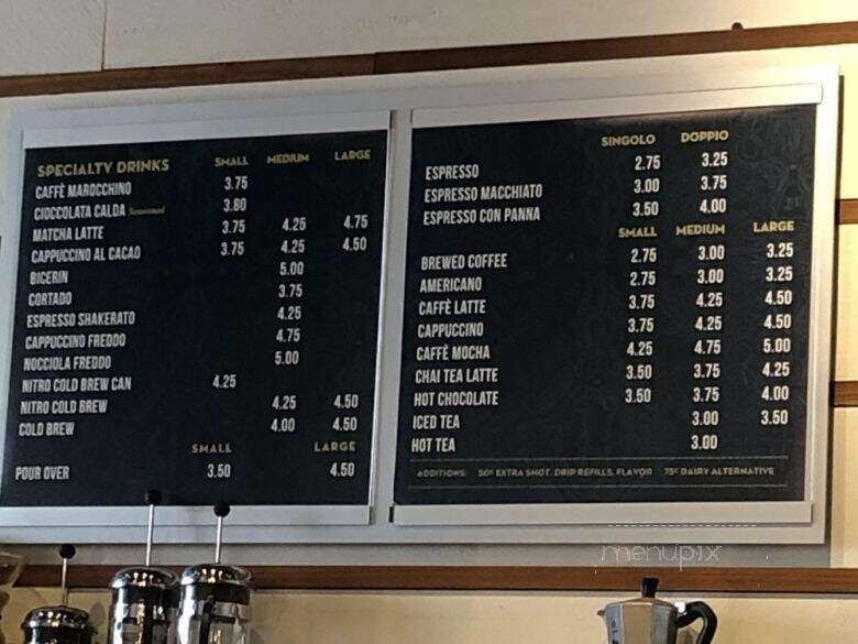 Caffe Umbria - Chicago, IL menu_pic