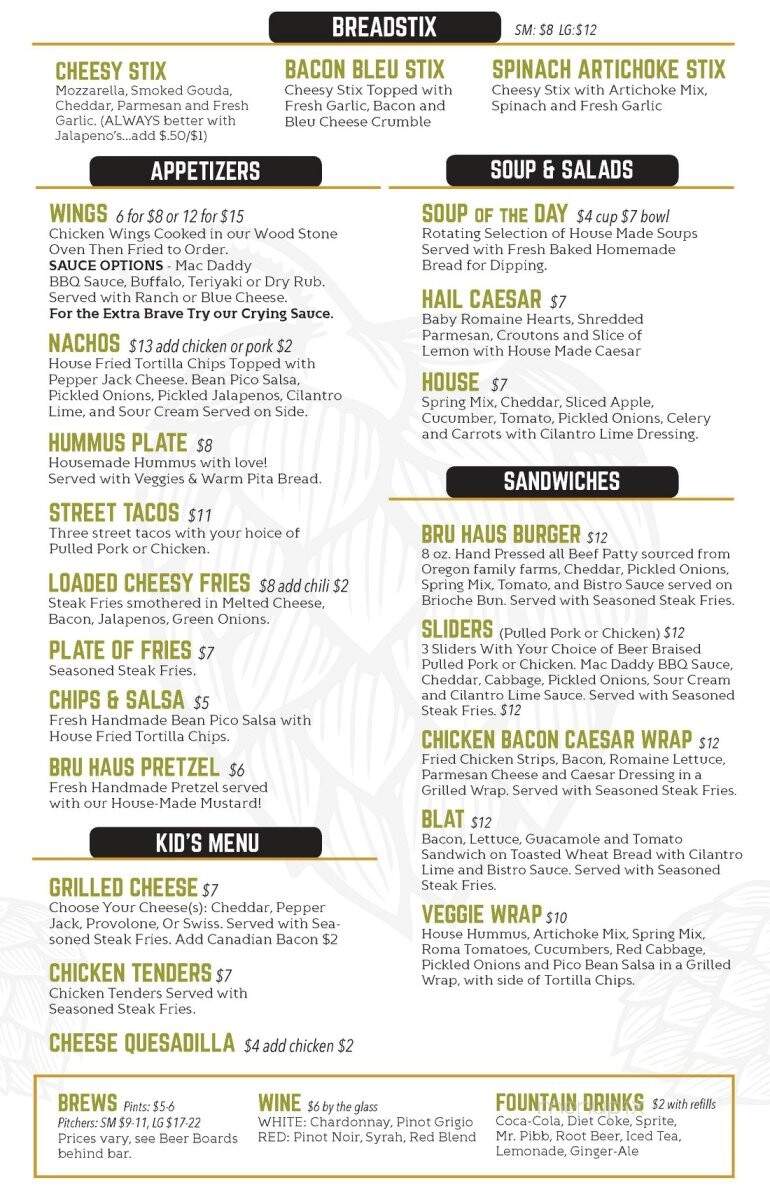 Bandon Brewing Company - Bandon, OR menu_pic