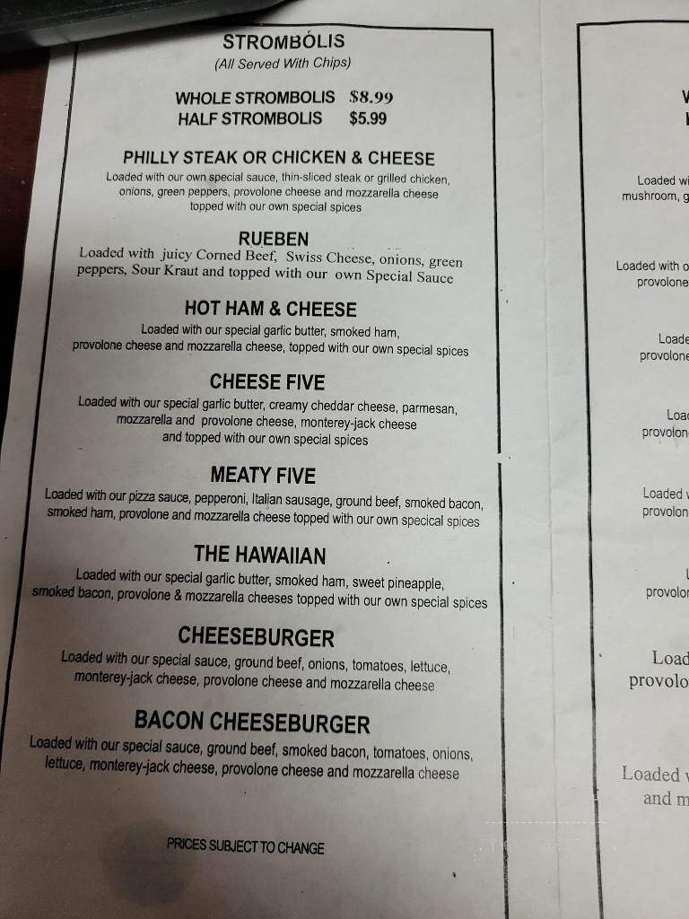 Hoosier land pizza & wings - Lincoln City, IN menu_pic