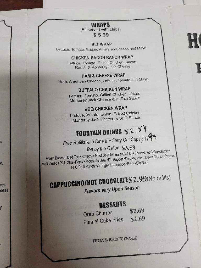 Hoosier land pizza & wings - Lincoln City, IN menu_pic