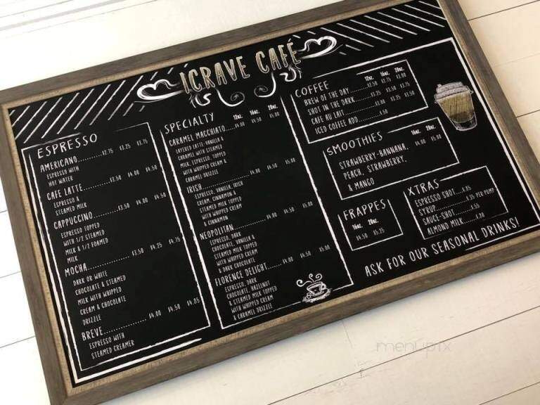 Icrave Cafe - Leesville, SC menu_pic