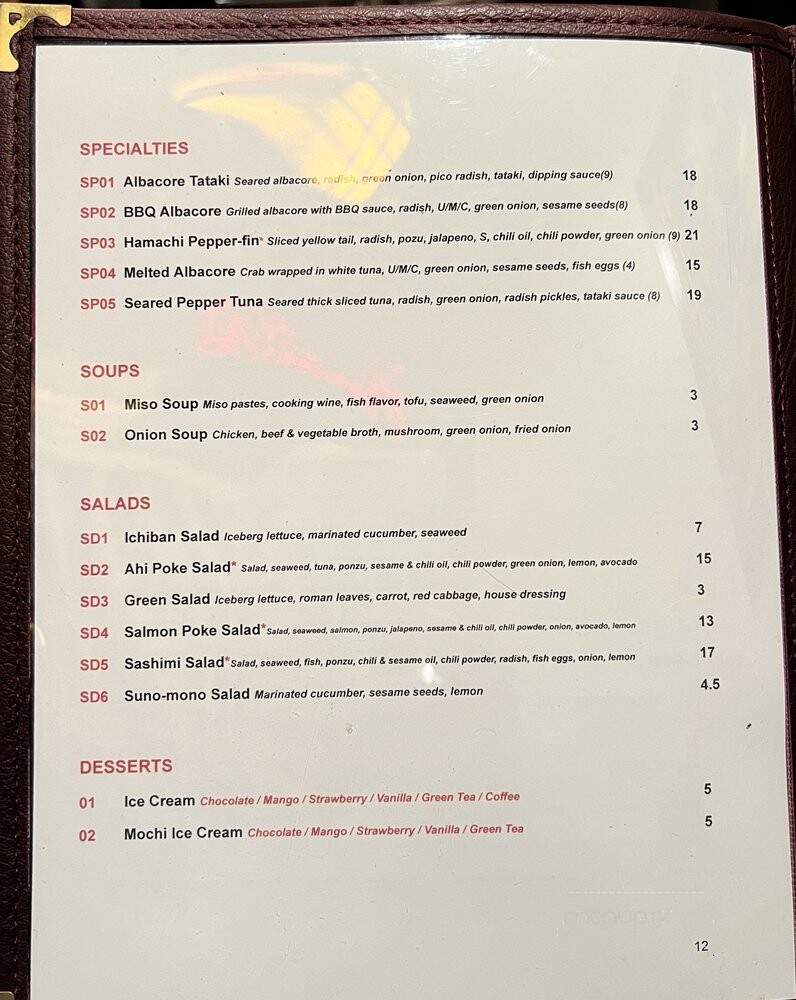 Ichiban Teppanyaki & Sushi - Manteca, CA menu_pic