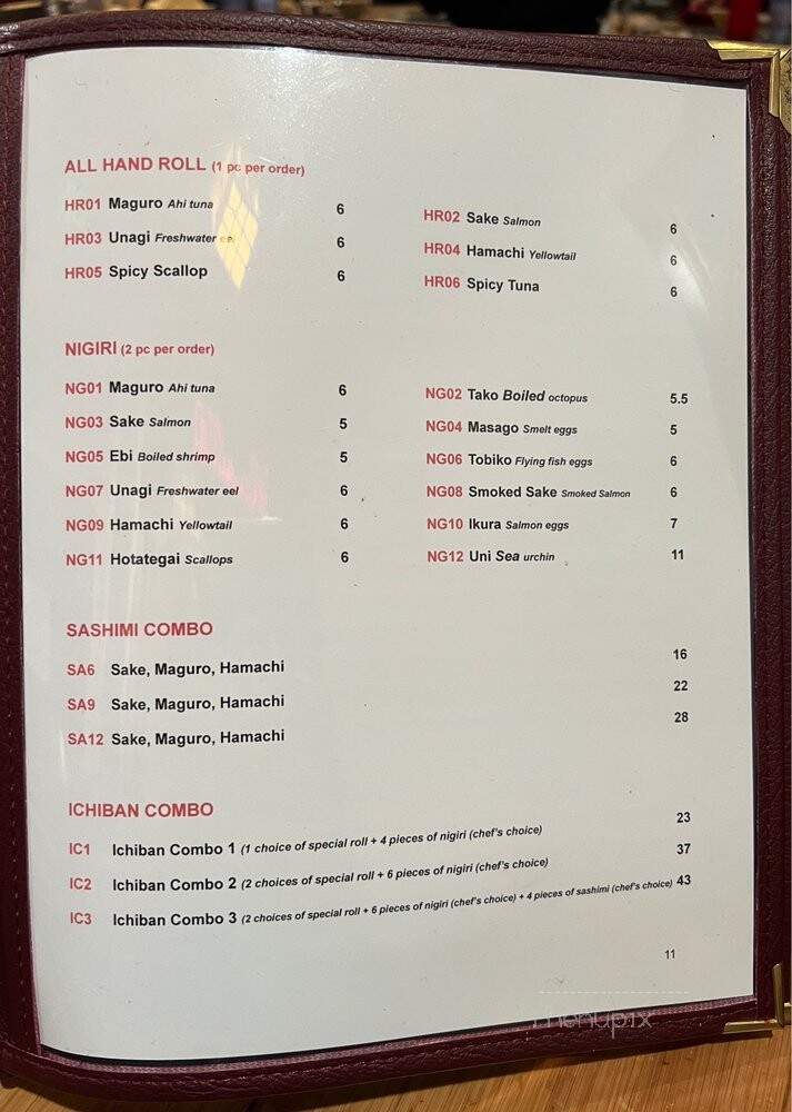 Ichiban Teppanyaki & Sushi - Manteca, CA menu_pic