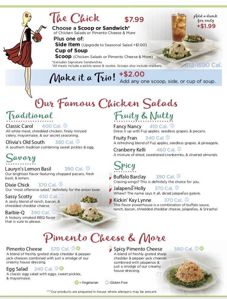 Chicken Salad Chick - Glen Allen, VA menu_pic