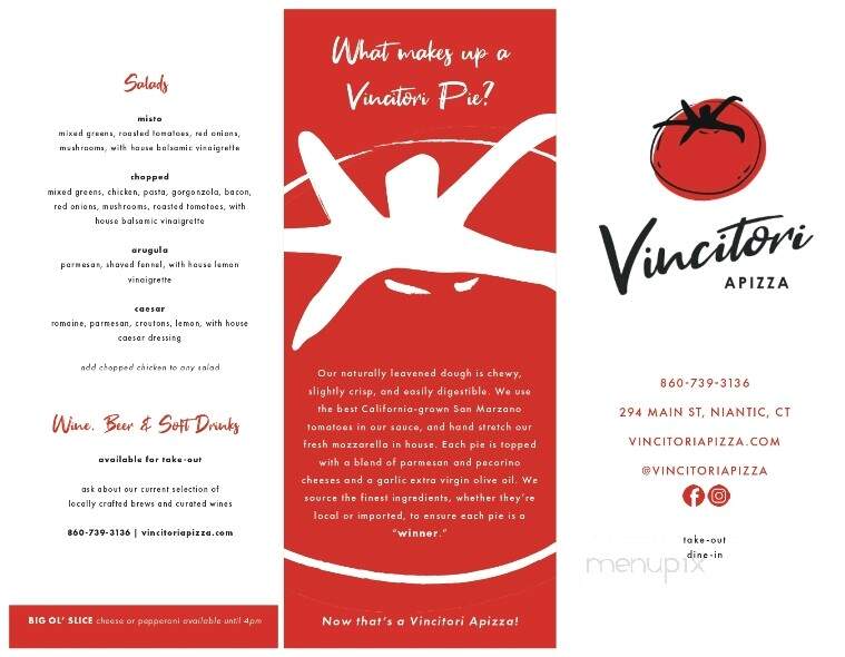 Vincitori Apizza - East Lyme, CT menu_pic