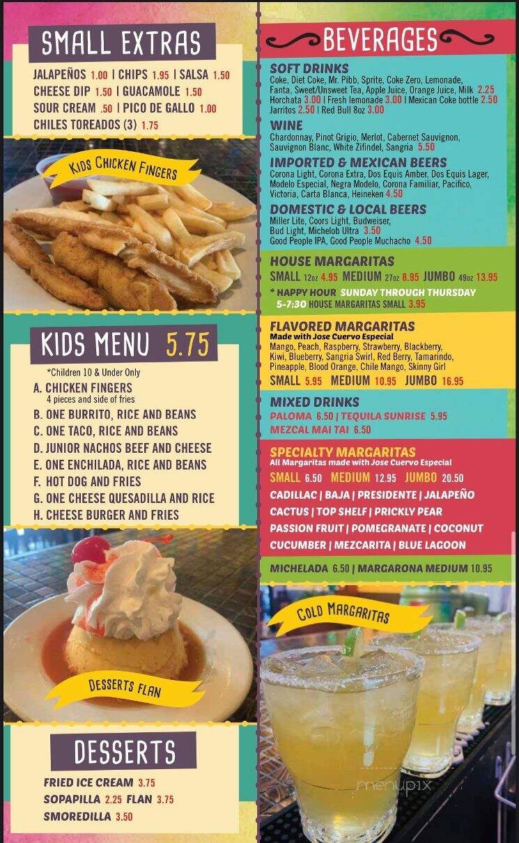 Maya Mexican Restaurant - Alabaster, AL menu_pic