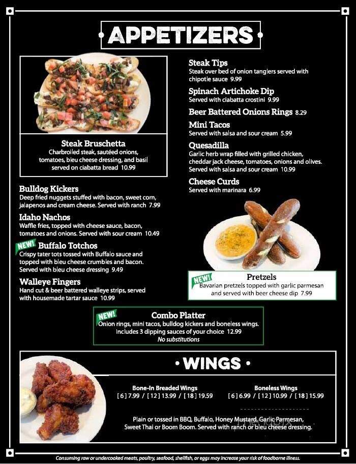 Charlie's Sports Bar & Grill - Becker, MN menu_pic