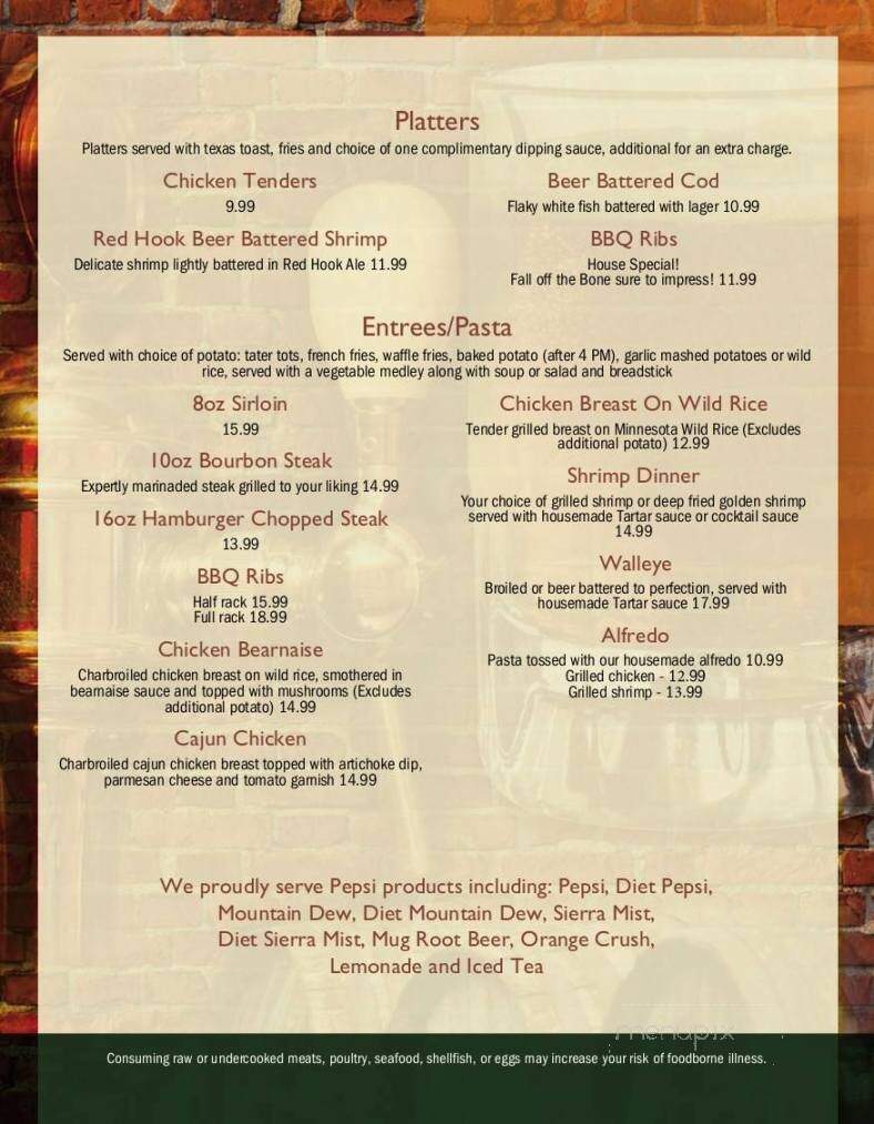 Charlie's Sports Bar & Grill - Becker, MN menu_pic