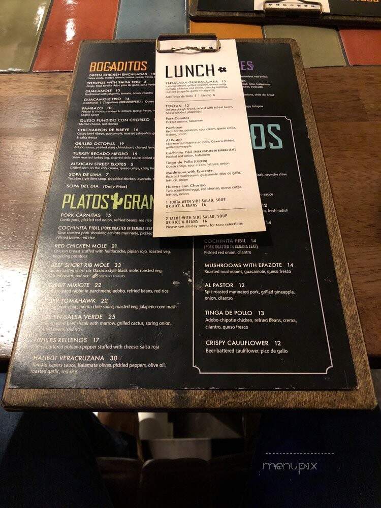 Antojo Tacos + Tequila - Halifax, NS menu_pic