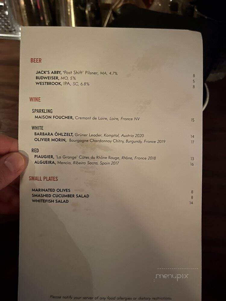 Split Eights - New York, NY menu_pic