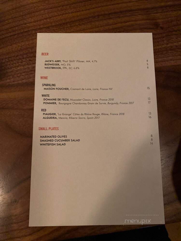 Split Eights - New York, NY menu_pic