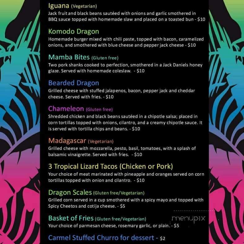 Chameleon Cuisine - Springfield, MO menu_pic