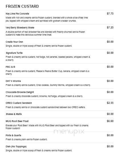 Freddy's Frozen Custard and Steakburgers - Durango, CO menu_pic