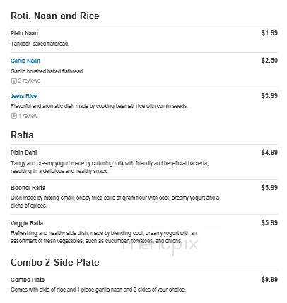 Punjabi Oven - Mansfield, OH menu_pic
