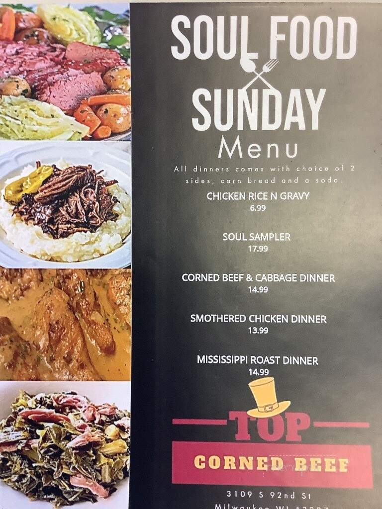 Top Corned Beef - West Allis, WI menu_pic