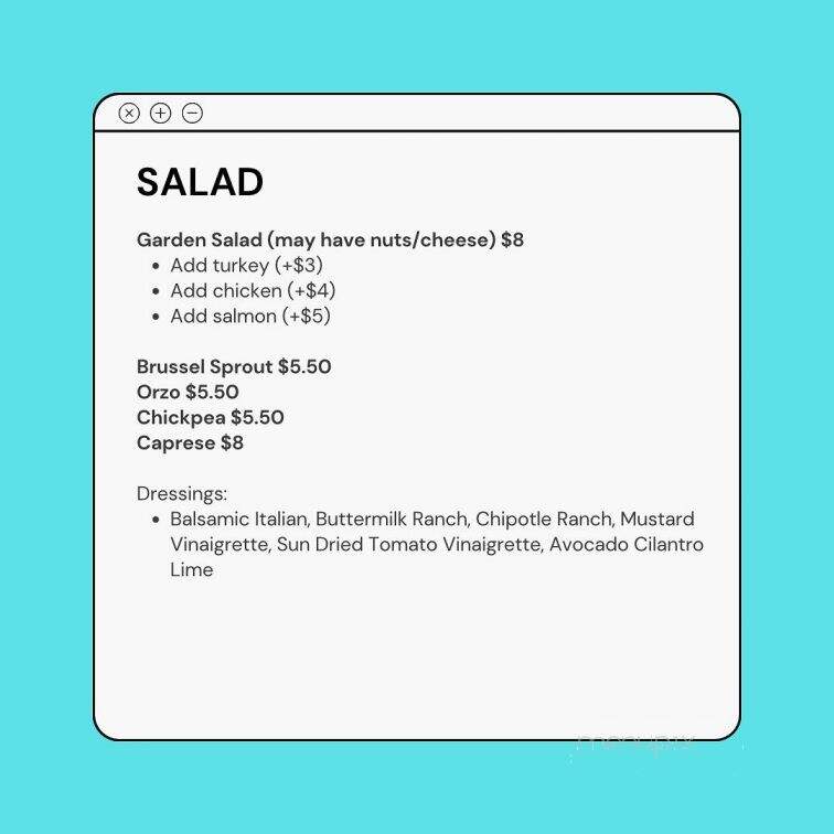Dagny's Eatery - Carnegie, PA menu_pic