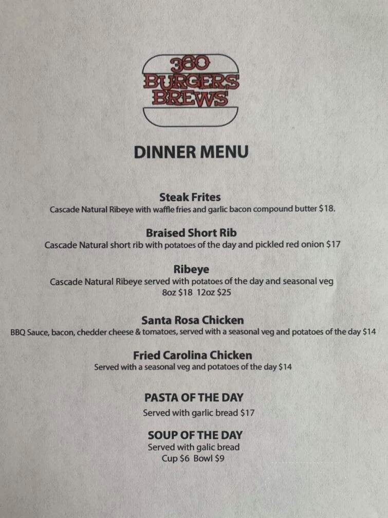 Stonewood Bar and Grill - Vancouver, WA menu_pic