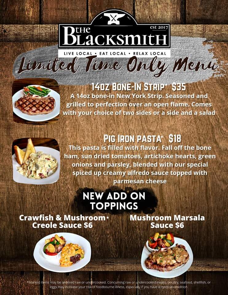 The Blacksmith - Pembroke, MA menu_pic