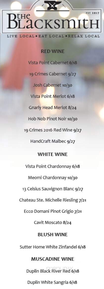 The Blacksmith - Pembroke, MA menu_pic
