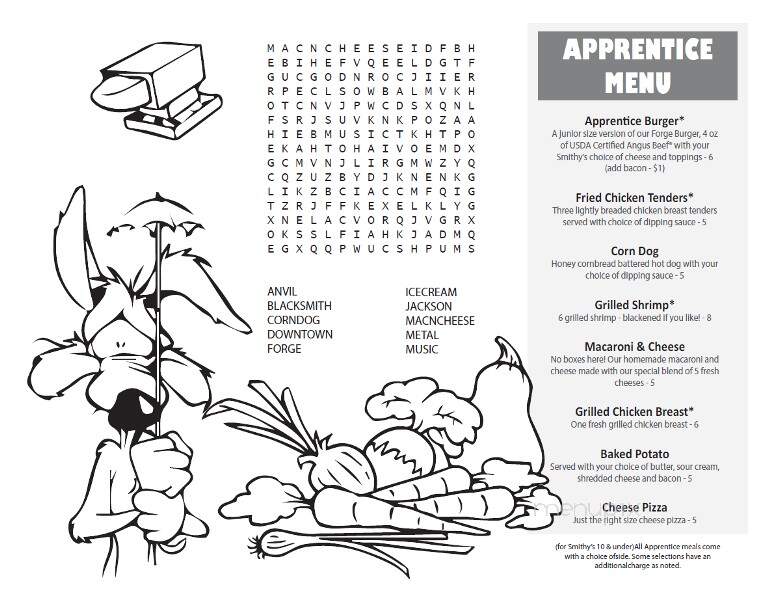 The Blacksmith - Pembroke, MA menu_pic