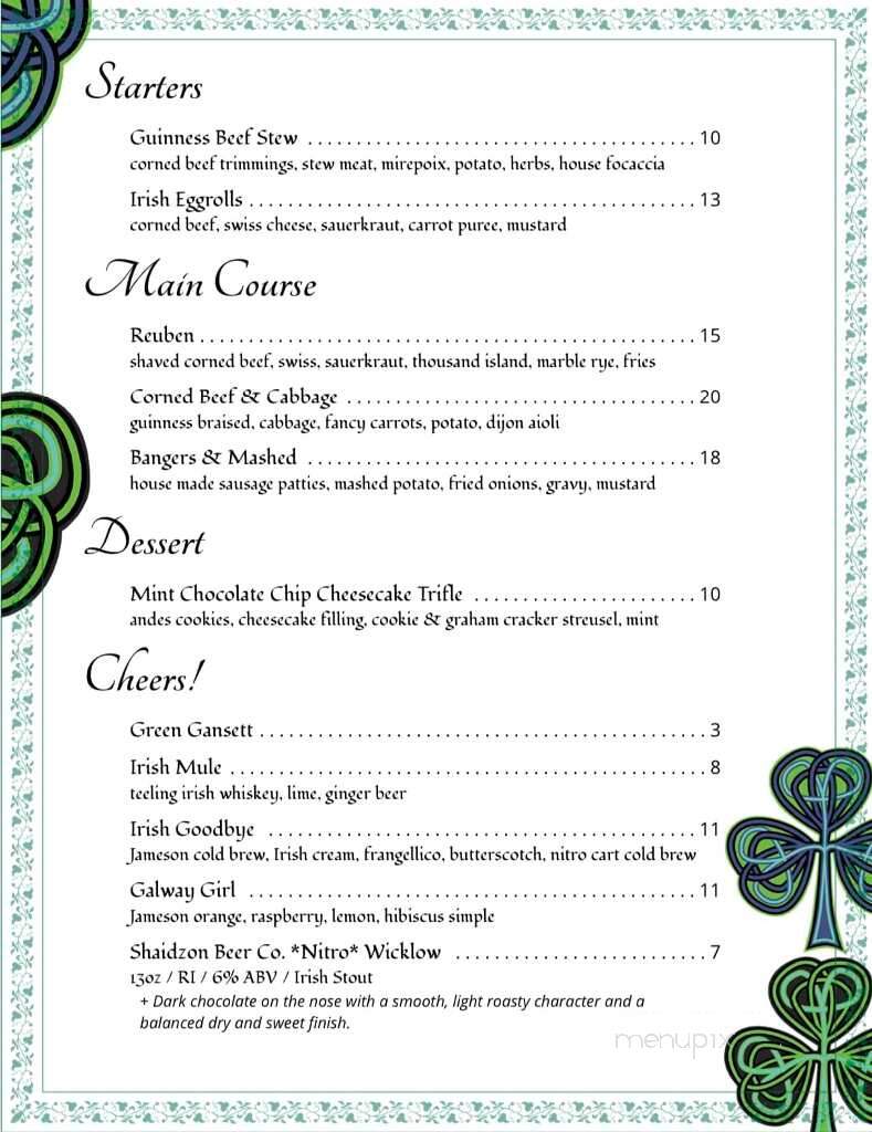 Evie's - Westerly, RI menu_pic