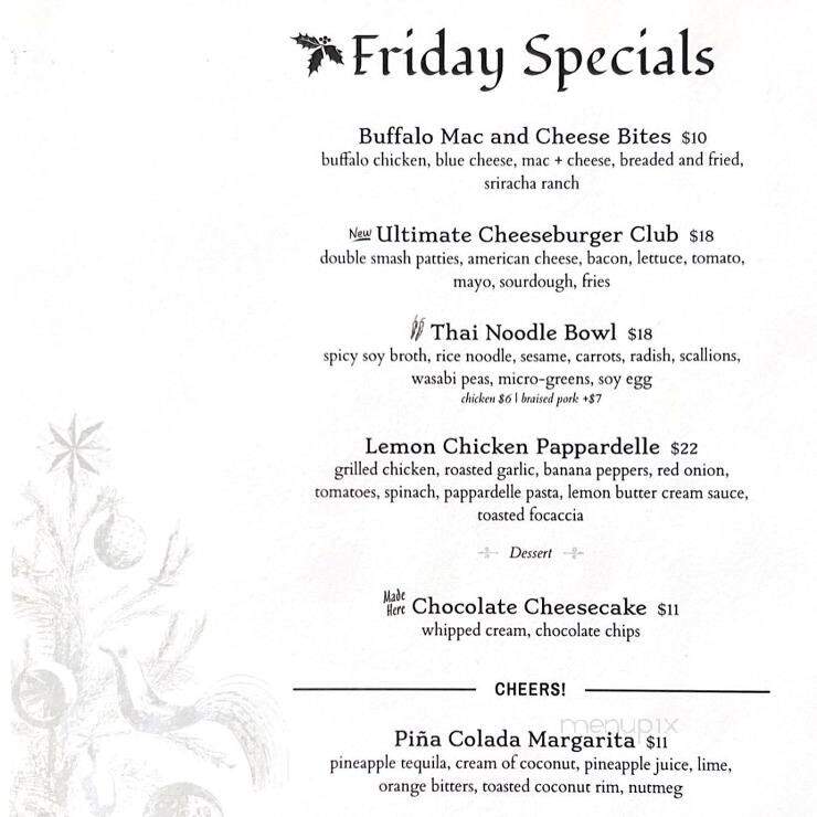 Evie's - Westerly, RI menu_pic