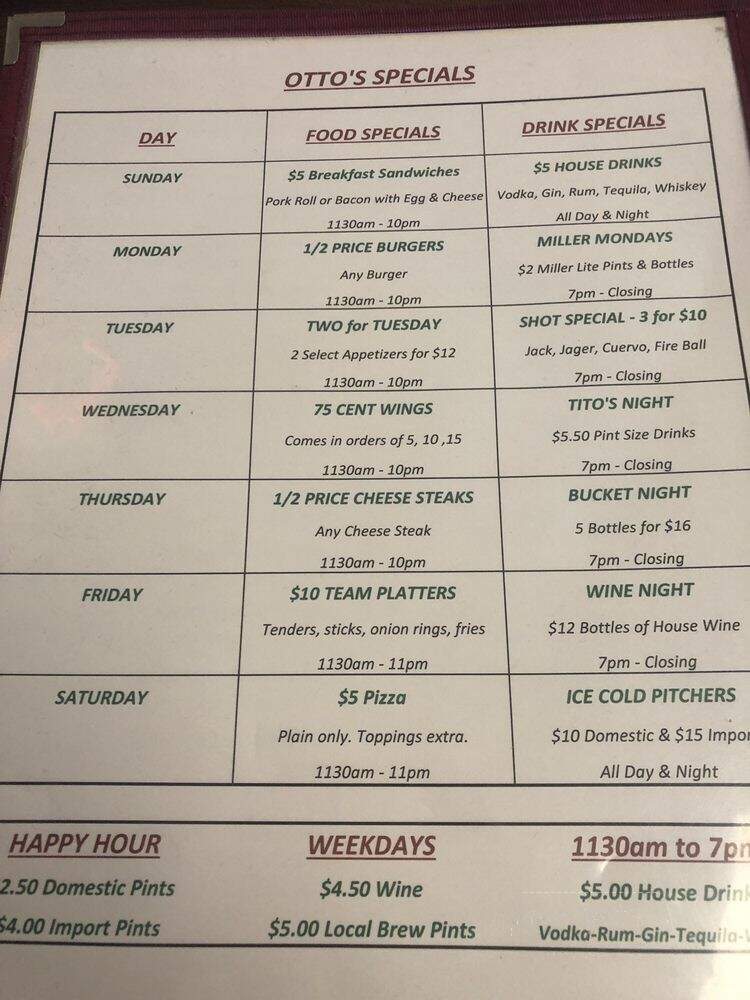 Otto's Bar & Grill - Ocean Township, NJ