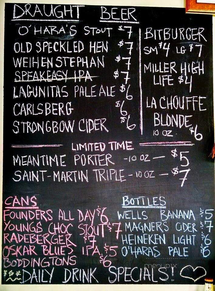 Highbury Pub - New York, NY menu_pic