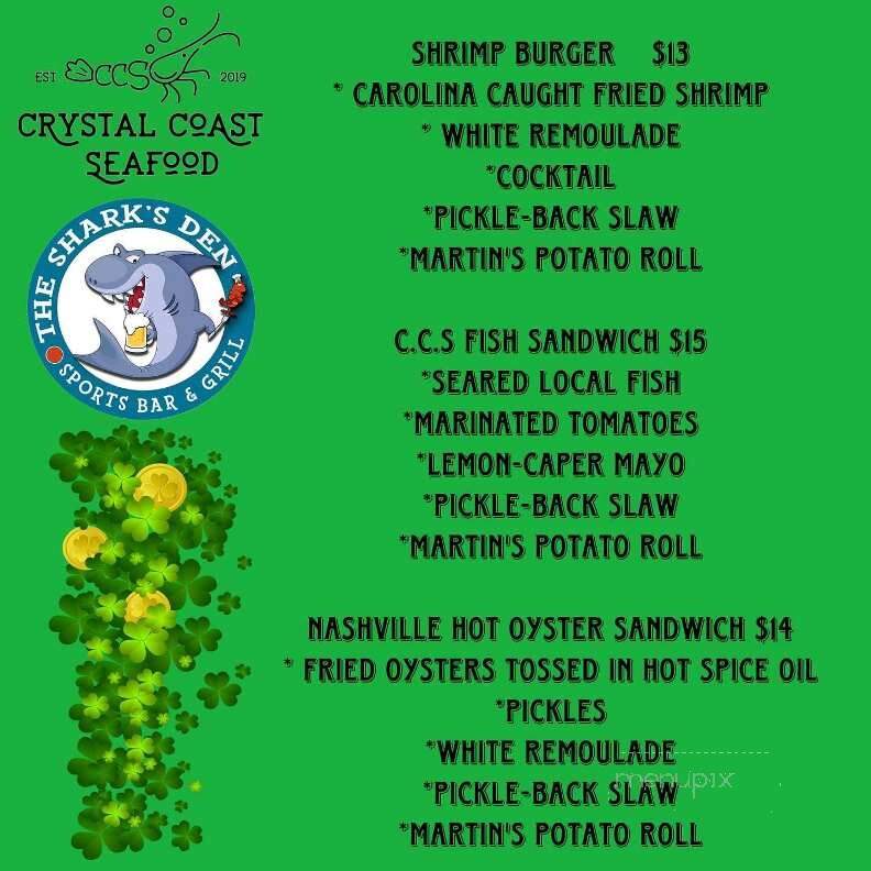 The Shark's Den Sports Bar & Grill - Emerald Isle, NC