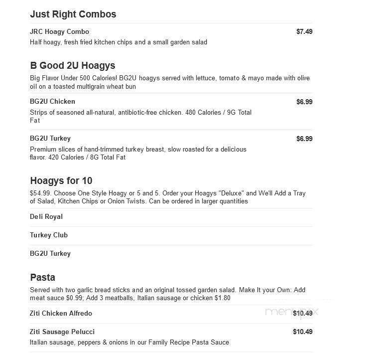 Larosa's - Hamilton, OH menu_pic