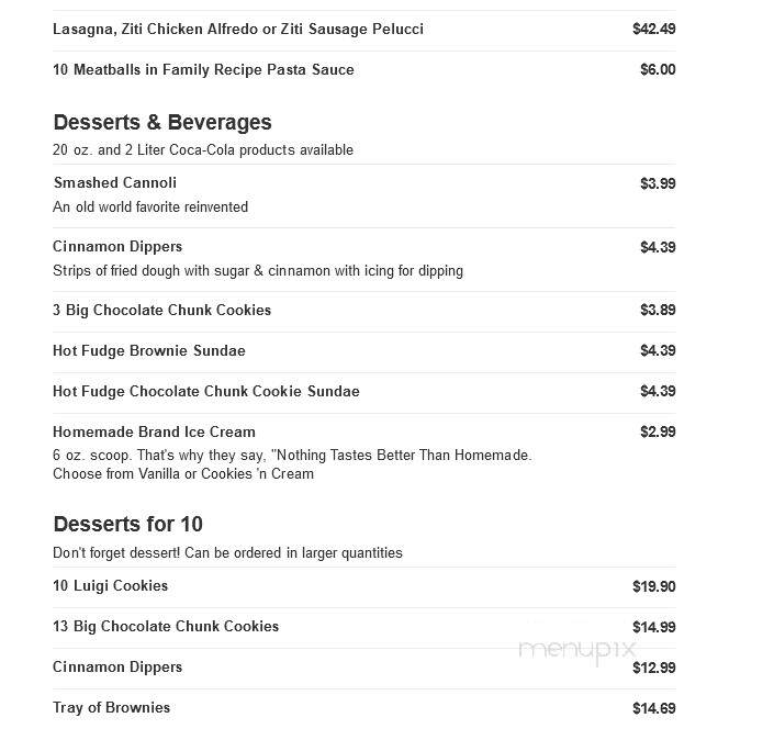 Larosa's - Hamilton, OH menu_pic