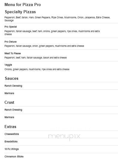 Pizza Pro - Urbana, MO menu_pic