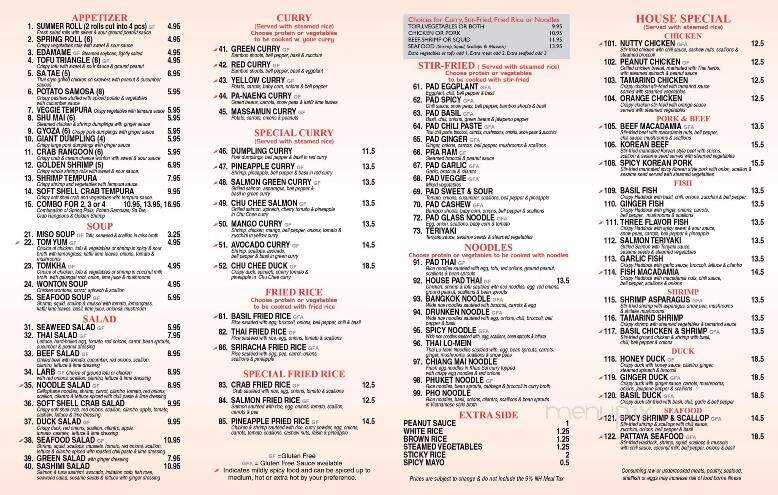 Thai Smile - Plymouth, NH menu_pic