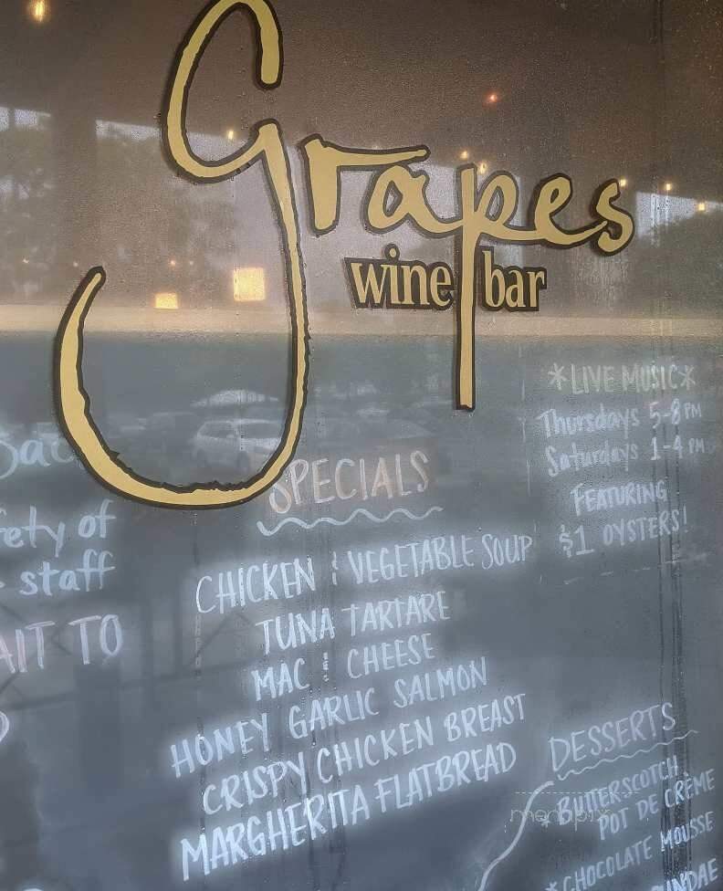 Grapes Wine Bar of Annapolis - Annapolis, MD menu_pic