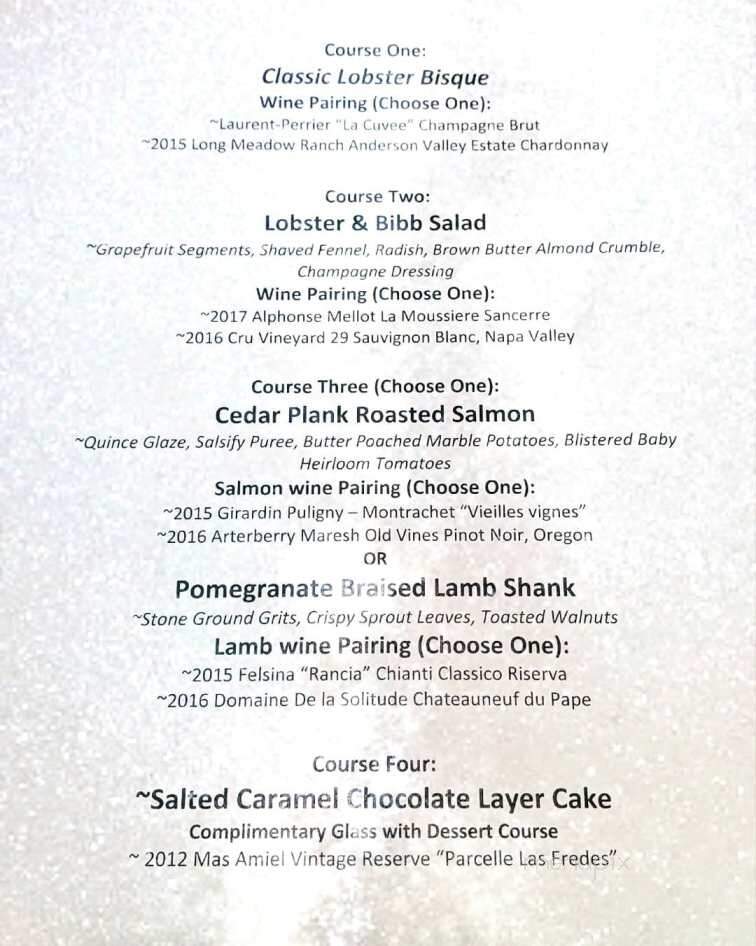 Grapes Wine Bar of Annapolis - Annapolis, MD menu_pic