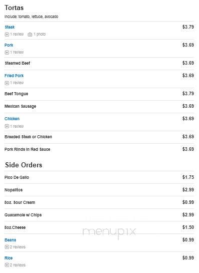 Carnitas Don Alfredo - Maywood, IL menu_pic