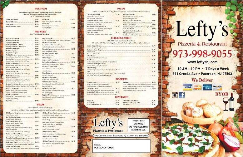 Lefty's Pizzeria and Restaurant - Paterson, NJ