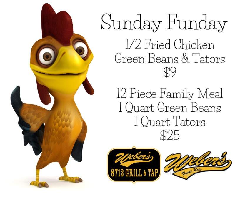 Weber's Front Row - Arnold, MO menu_pic