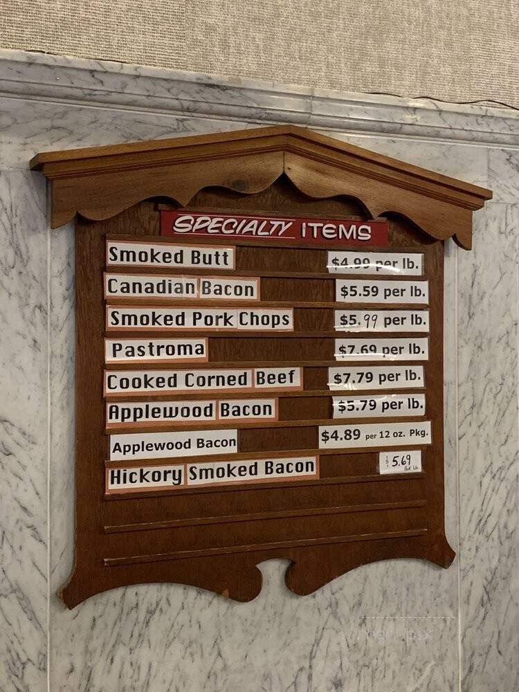 Usinger's Famous Sausage - Milwaukee, WI menu_pic