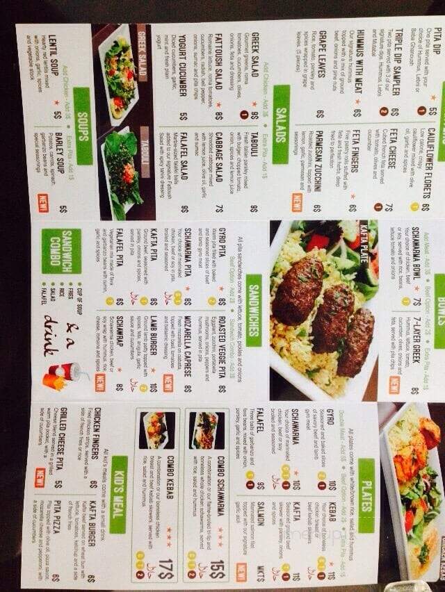 Najwa's Mediterranean Cuisine - Loma Linda, CA menu_pic