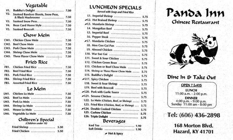 Panda Inn - Hazard, KY