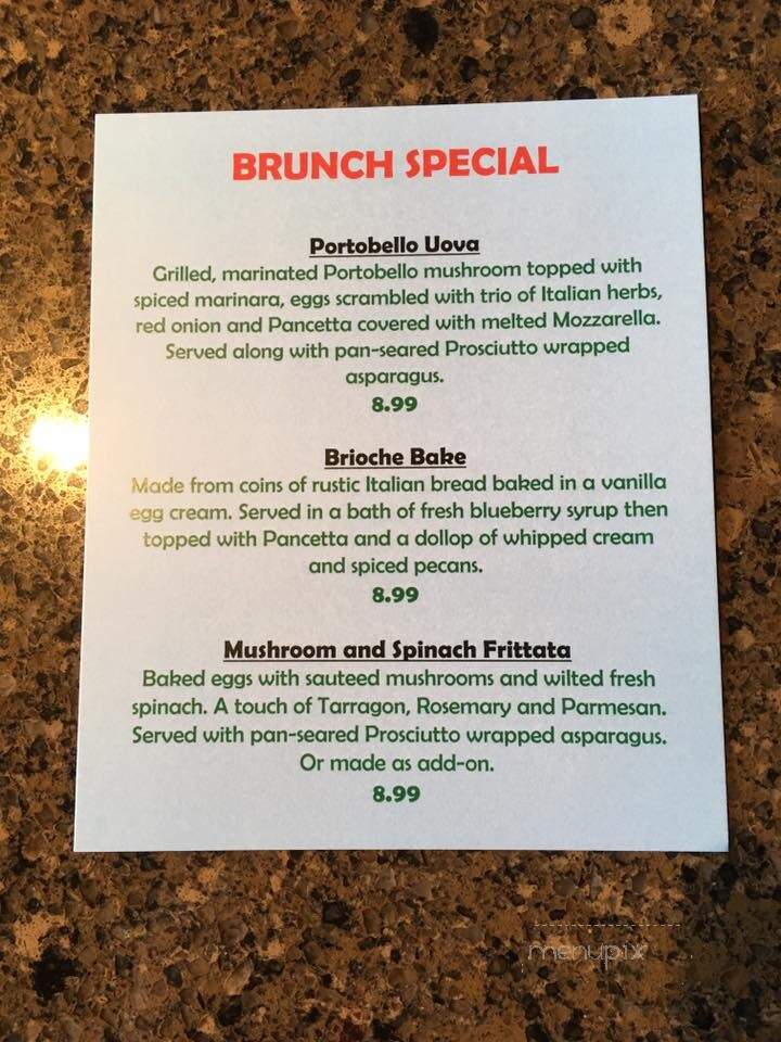 Old Town Spaghetti Store - Jackson, TN menu_pic
