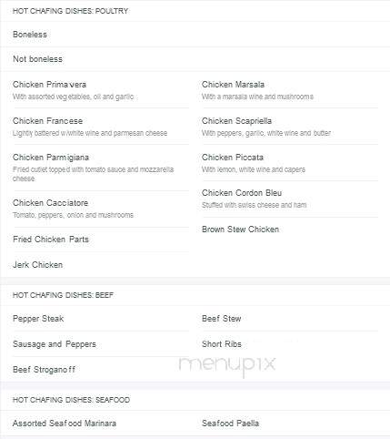 Juliano's Caterers - New Rochelle, NY menu_pic