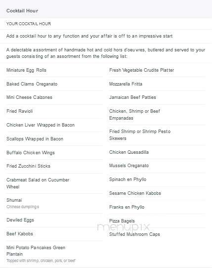 Juliano's Caterers - New Rochelle, NY menu_pic