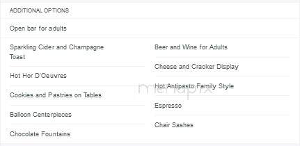 Juliano's Caterers - New Rochelle, NY menu_pic