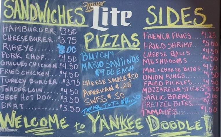 Yankee Doodle - Bloomington, IL menu_pic