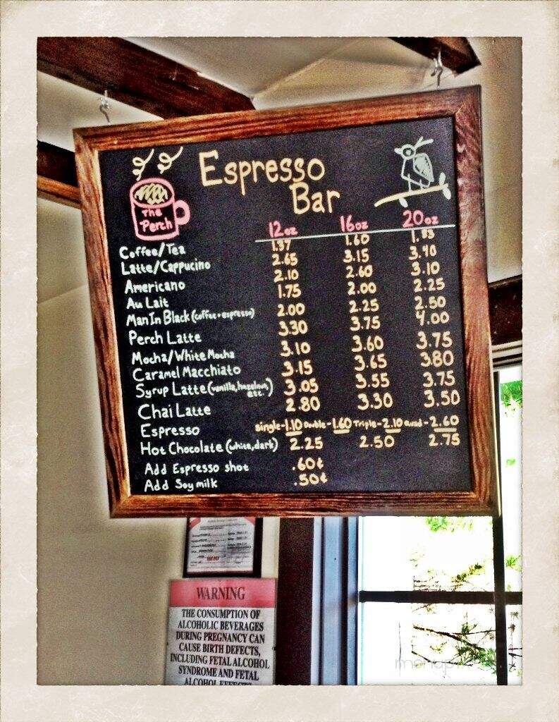The Perch - Brentwood, TN menu_pic