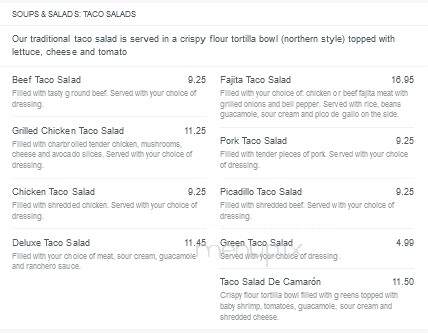 El Tapatio - Delta, CO menu_pic